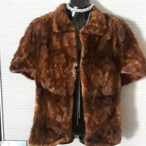 North Fur company cape/shoulder coat